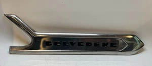 1956 PLYMOUTH BELVEDERE Right DOOR CENTER CHROME TRIM MOLDING OEM USED - Bild 1 von 7