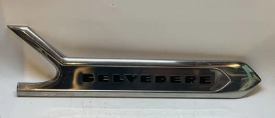 Plymouth Belvedere 1956 puerta derecha centro moldura cromada fabricante de equipos originales usado Foto 1 de 4