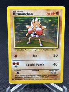 Pokemon Hitmonchan 7/62 Holo Ilimitado RARO 1999 Conjunto Base 7/102 TCG WOTC - Imagen 1 de 2