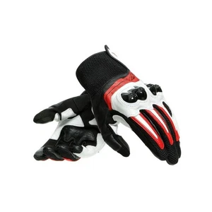 Dainese | Guanti MIG 3 UNISEX LEATHER |Nero Bianco Rosso - Picture 1 of 5