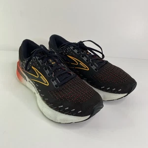 Brooks Glycerin GTS 20 Mens Size 10.5 Black Red Orange Running Athletic Shoes - Picture 1 of 8