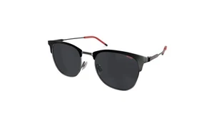 Hugo Boss brand HG SUN RX 14, PILOT STYLE SUNGLASS BLACK AND RED - Picture 1 of 4
