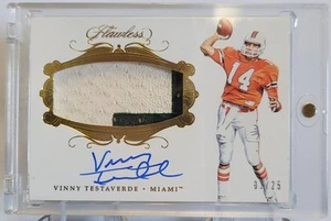 Maglia usata gioco collegiale impeccabile 2017 reliquia auto 1/25 Miami Vinny Testaverde - Foto 1 di 5