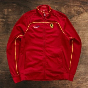 Chaqueta deportiva vintage Ferrari Fernando Alonso roja para hombre pequeña firma F1 - Imagen 1 de 7