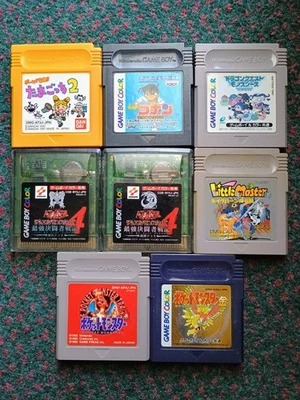 Lot of 8 GameBoy games Pokémon, etc  Japanese GBC Tested AUTHENTIC - Image 1 of 2