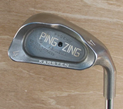 PING ZING 4 IRON 24 LOFT STIFF FLEX JZ SHAFT BLACK DOT RIGHT HANDED - Image 1 of 4