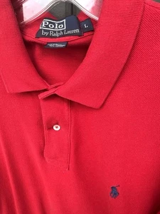 Polo Ralph Lauren Rojo Piqué Tejido Polo Hombre’s L - Imagen 1 de 3