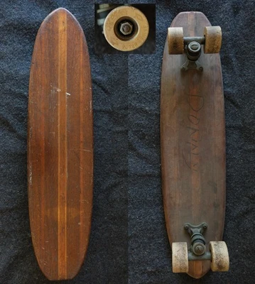 Monopatín de madera Hobie Super Surfer 1964 1965 1960 de colección con ruedas de arcilla Foto 1 de 4