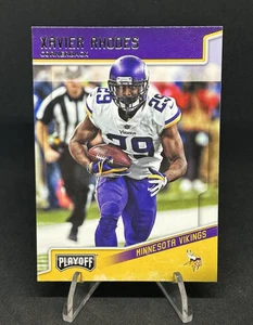 Xavier Rhodes - 3 Time Pro Bowl Cornerback - 2018 Panini Playoff # 123 - Picture 1 of 10