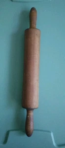 Vintage Solid Wood Rolling Pin 18" Long 7" Diameter Backing Decor - Picture 1 of 10