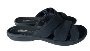 Clarks Breeze Grove Damen-Pantoletten-Sandale Größe 8 schwarz Pantoletten Sandalen Cloudsteppers - Bild 1 von 7