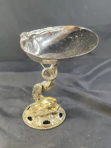 Vintage Stylebuilt Metall Koi Fisch mit Muschelschale Seife Schmuck Schale Unikat **lesen** - Bild 1 von 15