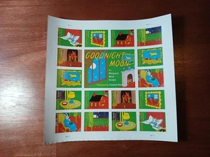 US 2025 Scott #6002-09 4ever Goodnight Moon Imperf/NDC Pane of 16 Stamps VF Mint - Picture 1 of 16