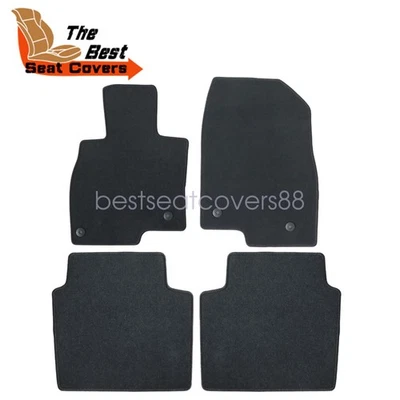 For 2014 2015 2016 2017 2018 Mazda 6 Floor Mats Carpet Velour Waterproof Black - Image 1 of 4