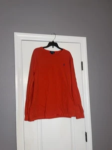 Ralph Lauren Vibrant Red-Orange Crewneck Top – Boys XL - Picture 1 of 2