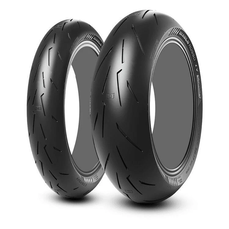 Pirelli Rosso IV Corsa Tire Set Honda VTR1000F Super Hawk - 1998-2005 Foto 1 de 1