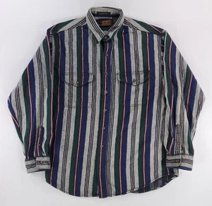 Eddie Bauer McKinley Flannel Button Up Shirt Serape Blanket Made USA Mens XLT - Picture 1 of 7