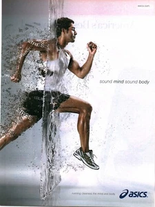 2010 PRINT AD - ASICS RUNNING SHOE AD - SOUND MIND SOUND BODY - RUNNING CLEANES - Bild 1 von 1