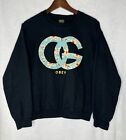 Obey Graphic Pullover Black Sweatshirt Mens Size Small S Sweater OG Obey