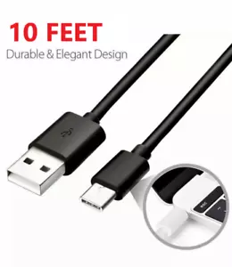 10FT USB C Type-C Fast Charging Cable Cord For Nintendo Switch Android phones - Picture 1 of 3