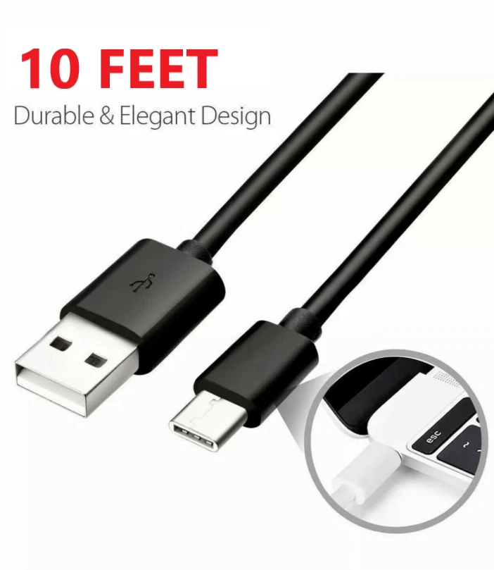 10FT USB C Type-C Fast Charging Cable Cord For Nintendo Switch Android phones - Image 1 of 1