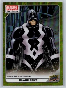 Black Bolt 2023 Upper Deck Marvel Platinum Yellow Rainbow Parallel #198 - Picture 1 of 2