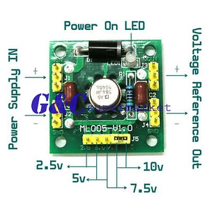 4-Kanal 2,5 V/5 V/7,5 V/10 V AD584 hochpräzises Spannungsreferenzmodul - Bild 1 von 3