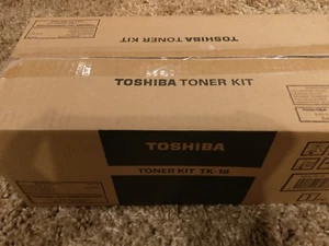 TOSHIBA TK-18/21204099 BLACK TONER KIT GENUINE, FACTORY SEALED - Picture 1 of 2