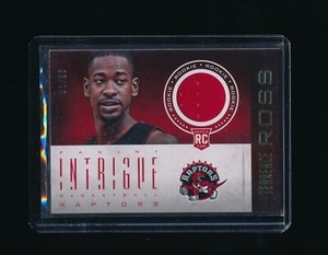 TERRENCE ROSS 2012-13 PANINI INTRIGUE ROOKIE MEMORABILIA RC JERSEY 91/99 RAPTORS