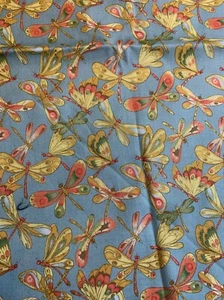 1/2 Yd Alexander Henry Nicole De Leon “Flutter” Dragonfly Cotton Fabric - Picture 1 of 7