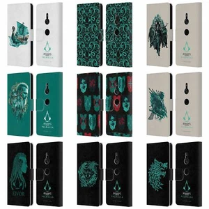 ASSASSIN'S CREED VALHALLA COMPOSITIONS PATTERNS LEATHER BOOK CASE SONY PHONE 1 - Picture 1 of 15