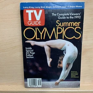 TV Guide - Jul 25-31, 1992 - Summer Olympics - Larry King - Magic Johnson - Picture 1 of 2