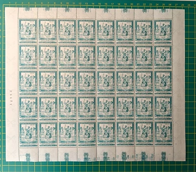 Vatican Stamps 1965, Sheet of 40,Sc A126,#404, ERROR of printing, MNH, Rare - Image 1 of 4