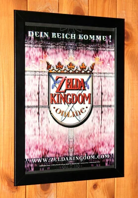 1998 The Legend of Zelda Ocarina of Time Werbeblatt Gerahmt Poster Ad Framed - Bild 1 von 3