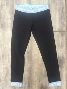 Ivivva Athletica by Lululemon Girls 8 Pants/ Capri logo waistband elastic ⚡️ - Picture 1 of 10