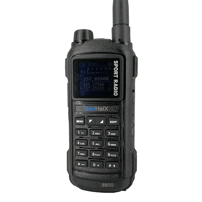GP8800 Waterproof Walkie Talkie Bluetooth APP Fast Scan Falshlight Ham FM Radio  - Image 1 of 4