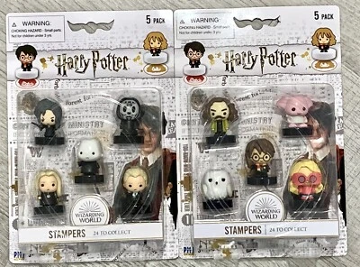 2 juegos de estampadores ~ Harry Potter Luna Hedwig Dobby Sirius negro nuevo en caja Foto 1 de 3