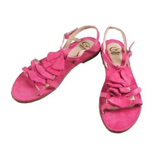 Gallucci Damen Schuhe Sandalen Leder Gr. 41 Rosa Neu