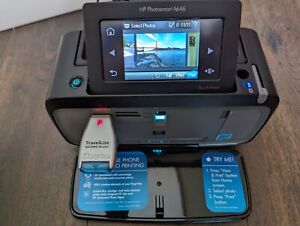 Imprimante jet d'encre photo numérique HP Photosmart A646 avec étui, papier et carte 4 Go