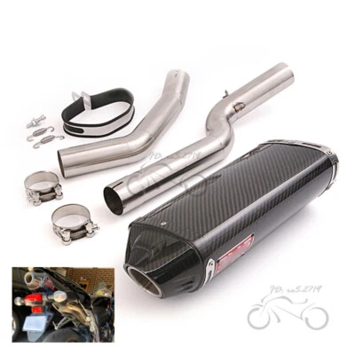 Sistema de tubo de escape de carbono silenciador modificado CBR1000RR para Honda 2004-2007 Foto 1 de 4