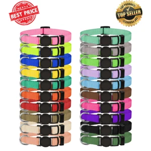 20 Pack Puppy ID Collar Identification Adjustable Breakaway Whelping Collars (M) - Picture 1 of 24