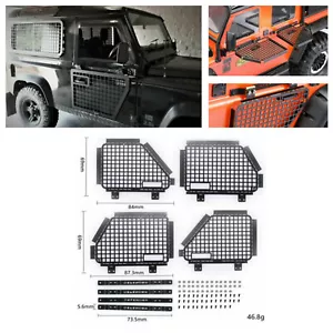 4 pz rete parafinestre in metallo per auto TRAXXAS TRX4 RC4WD D90 D110 Defender 1/10 RC - Foto 1 di 12