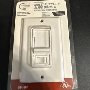 Commercial Electric ~ ILLUMINATED SLIDE DIMMER ~120V 600W #164-883 ~ NEW/SEALED - Picture 1 of 4