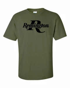 Remington Black Logo T-Shirt 2nd Amendment Pro Gun Brand Tee Rifle Shotgun New - Picture 1 of 12