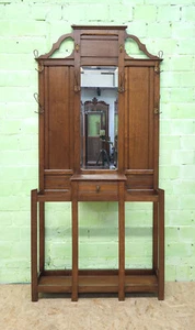 ANTIK! Stand-Garderobe restauriert Gründerzeit 1900 Eiche massiv Kleiderständer - Bild 1 von 13