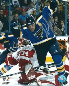 Signed 8x10 SCOTT MELLANBY St. Louis Blues Autographed Photo - COA - Picture 1 of 1