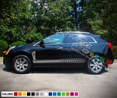 Calcomanía adhesiva vinilo balancín lateral rayas para Cadillac SRX 2015 2016 2017 2019 2020 Foto 1 de 4