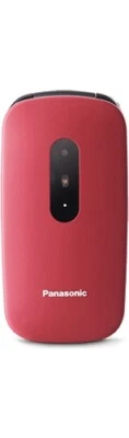 Panasonic Telefono Cellulare Clamshell 2.4" GSM Bluetooth Rosso KX-TU446EXR - Immagine 1 di 2