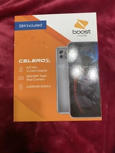 Boost Mobile CELERO 5G 2.0 64GB Smartphone Phone - Picture 1 of 3