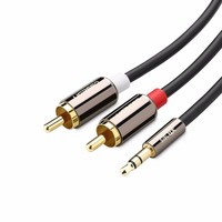 UGREEN 3.5mm to 2RCA Audio Auxiliary Stereo Y Splitter Cable, 3 ft